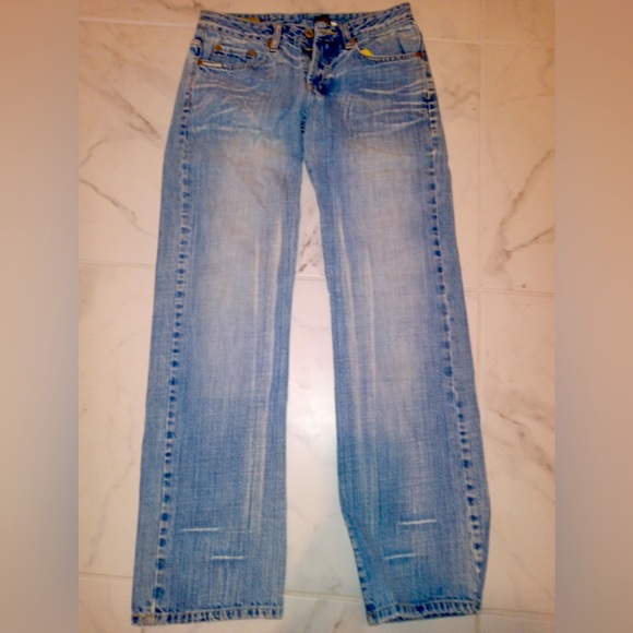 MENS Buffalo David Bitton Jeans X-Pert Driven Style Straight 28 Blue Faded Denim - Picture 2 of 14